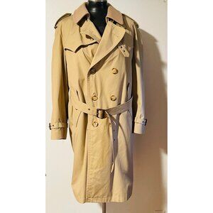 Vintage Kuppenheimer Trench Coat Belted Lined Mens S38